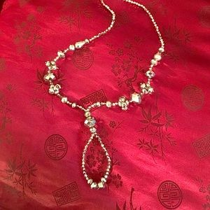 Silver shimmer necklace